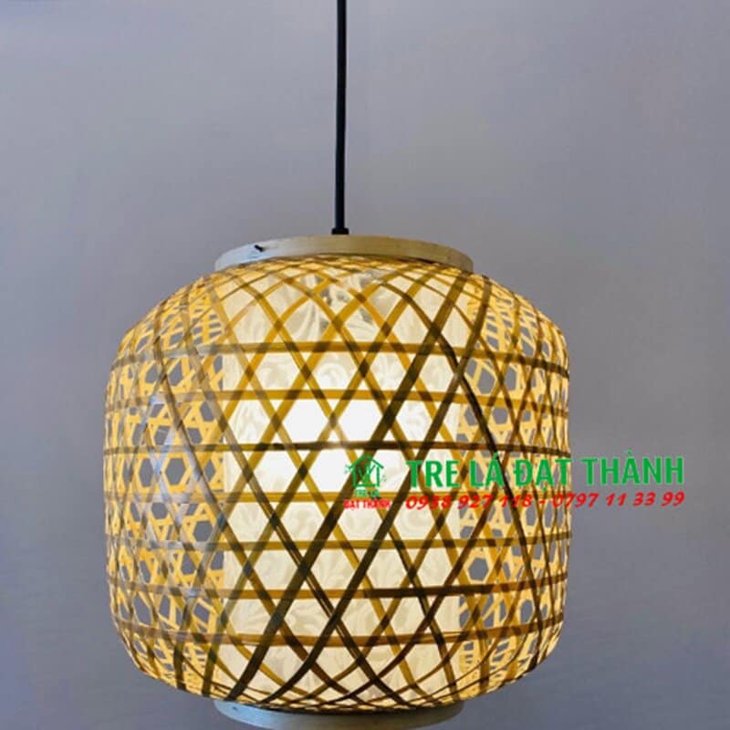 Lồng Đèn Bí Mắt Cáo Mây Tre Thả Trần - DMT044